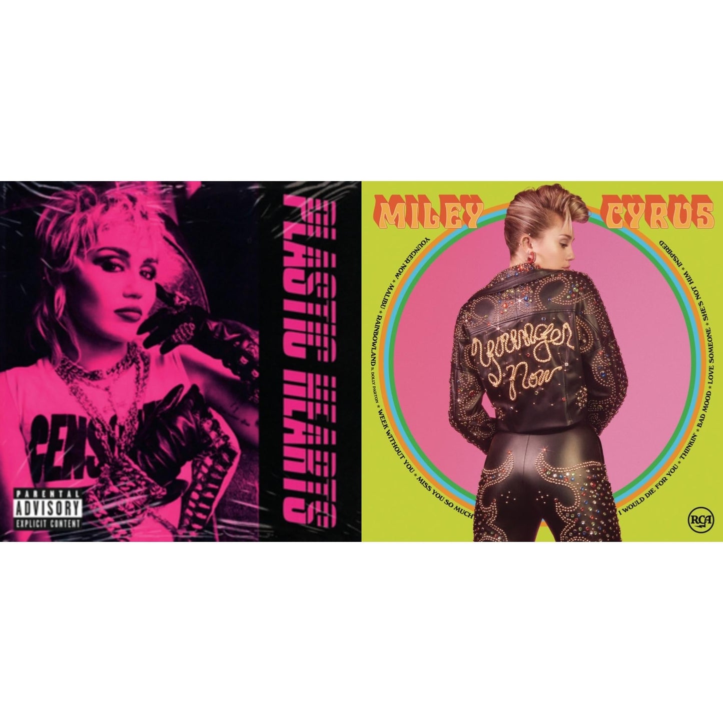 Miley Cyrus - Plastic Hearts (X) (2LP) & Younger Now (150G LP Vinyl/Dl Card)