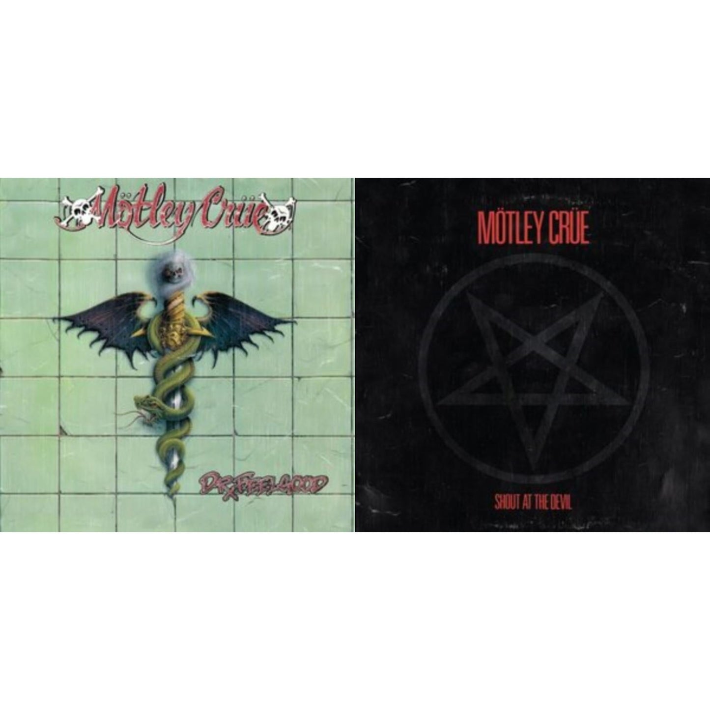 Motley Crue - Dr. Feelgood & Shout At The Devil - LP Vinyl Bundle