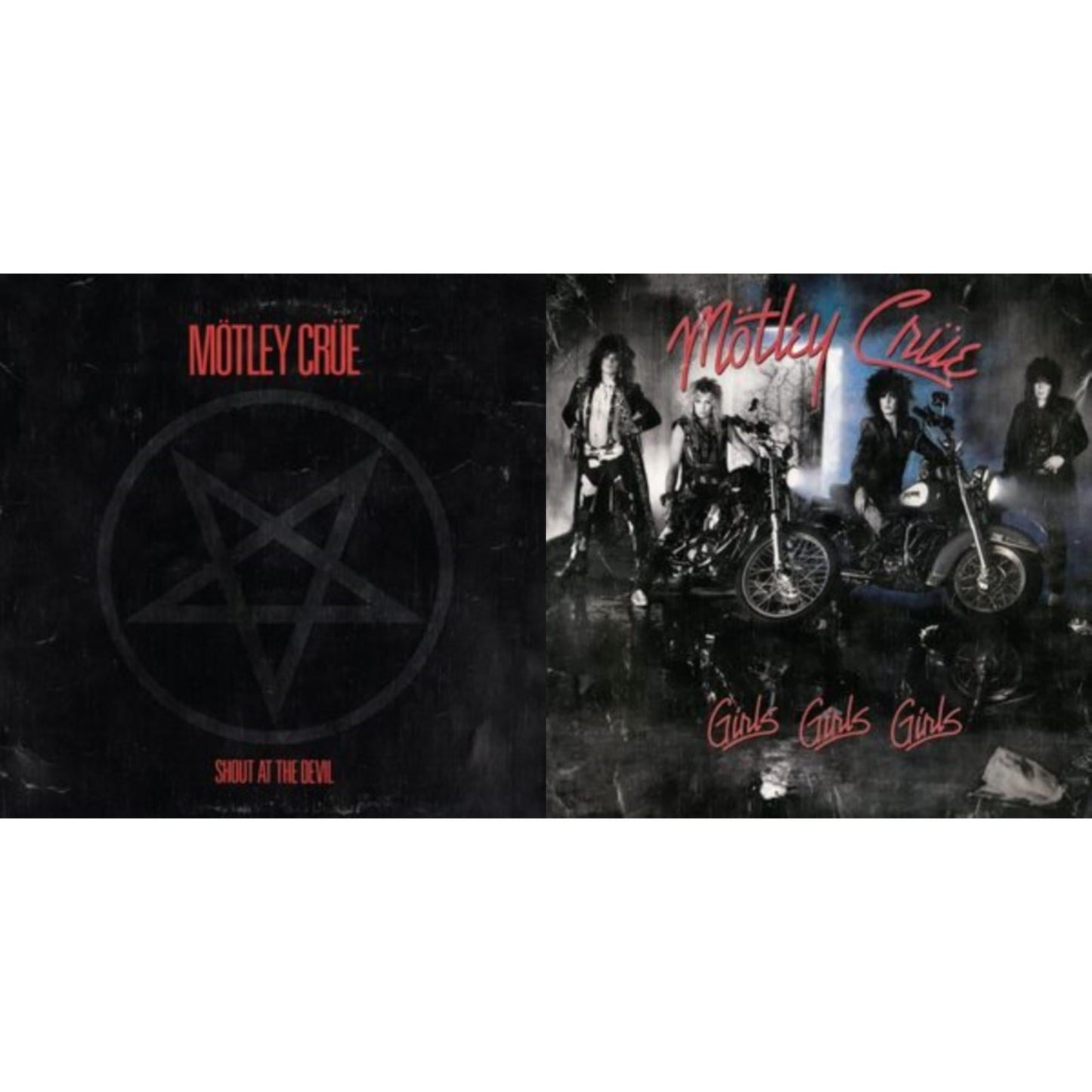 Motley Crue - Shout At The Devil & Girls, Girls, Girls (X) (2021 Remaster) - LP Vinyl Bundle