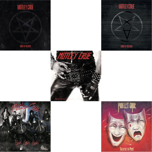 Motley Crue - Shout At The Devil & Girls, Girls, Girls (X) (2021 Remaster) & Too Fast For Love & Shout At The Devil (40Th Annivesry Box Set/Color LP Vinyl & Colored 7Inch) & Theatre Of Pain