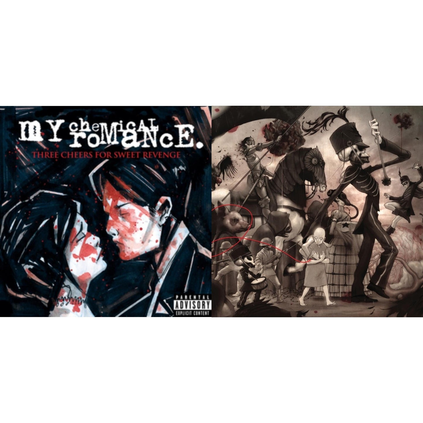 My Chemical Romance - Black Parade (X) (Picture Disc) & Three Cheers For Sweet Revenge - LP Vinyl Bundle