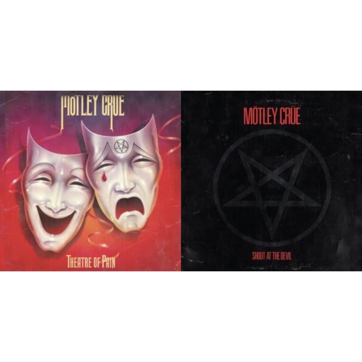 Motley Crue - Theatre Of Pain & Shout At The Devil - LP Vinyl Bundle