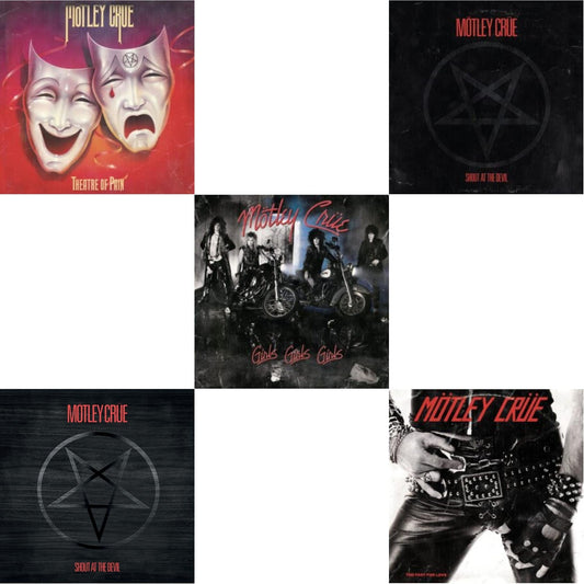Motley Crue - Theatre Of Pain & Shout At The Devil (40Th Annivesry Box Set/Color LP Vinyl & Colored 7Inch) & Girls, Girls, Girls (X) (2021 Remaster) & Shout At The Devil & Too Fast For Love