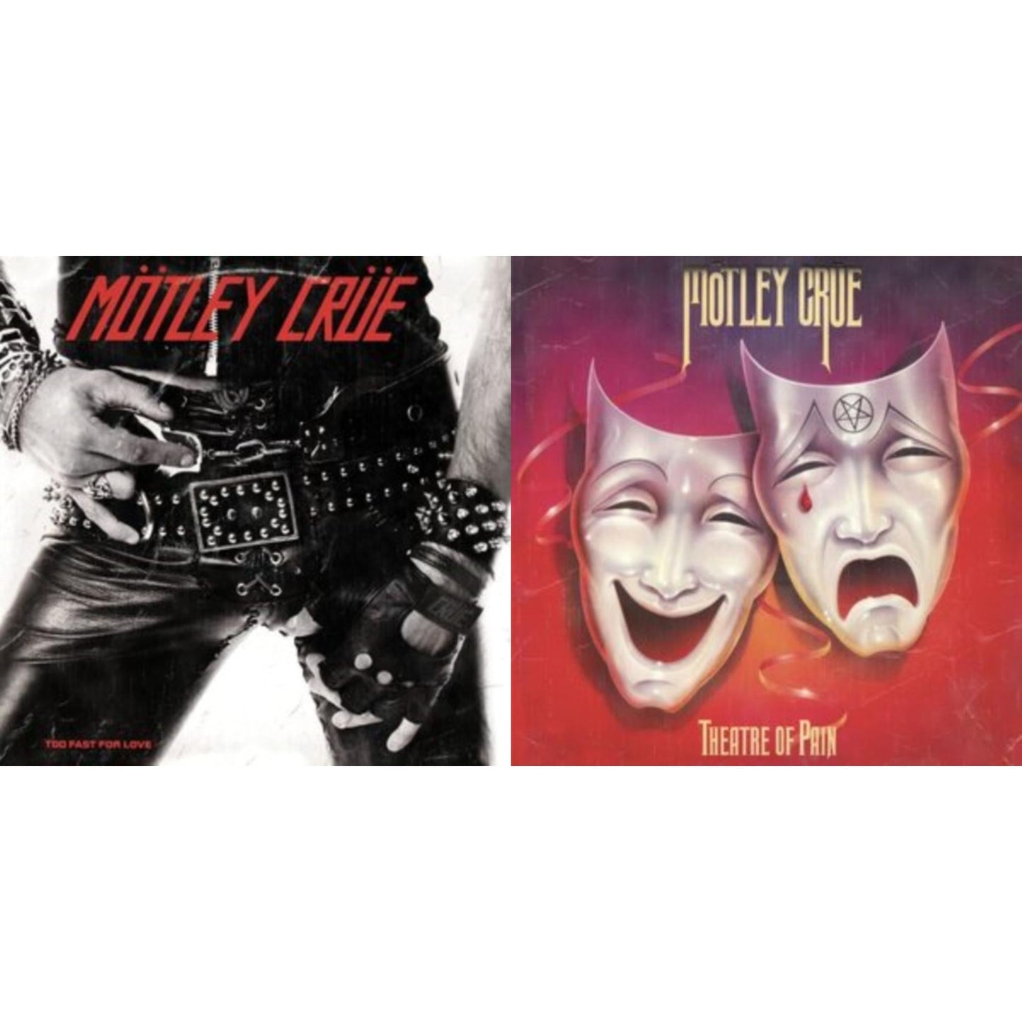 Motley Crue - Theatre Of Pain & Too Fast For Love - LP Vinyl Bundle