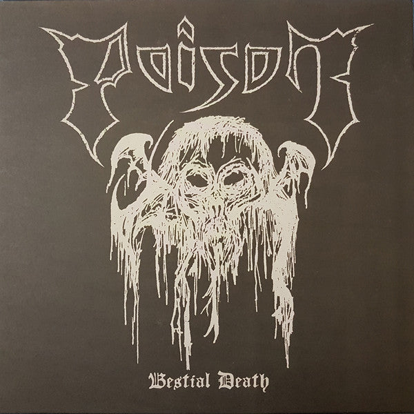 Poison (Italy) - Bestial Death - Black Vinyl with Poster [LP] Vinyl Record Album Cover
