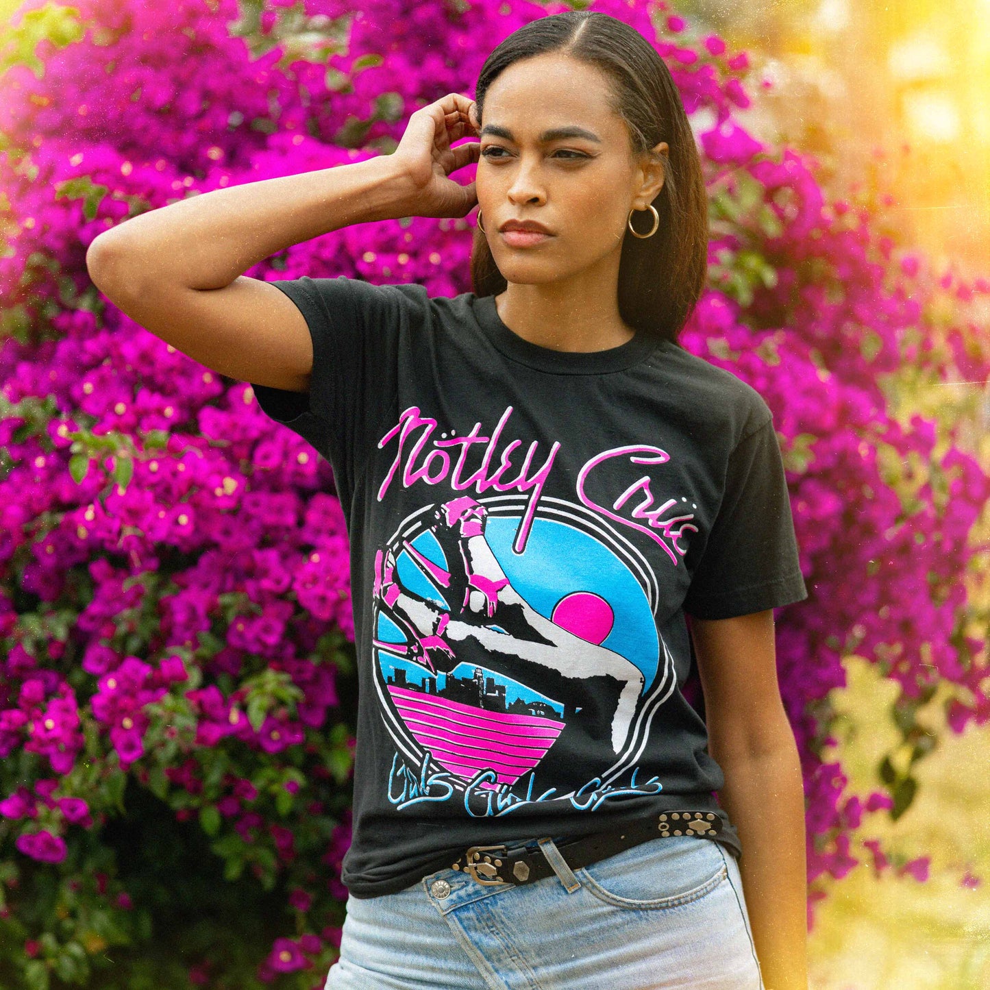 Motley Crue Heels Mens T Shirt Black Officially Licensed