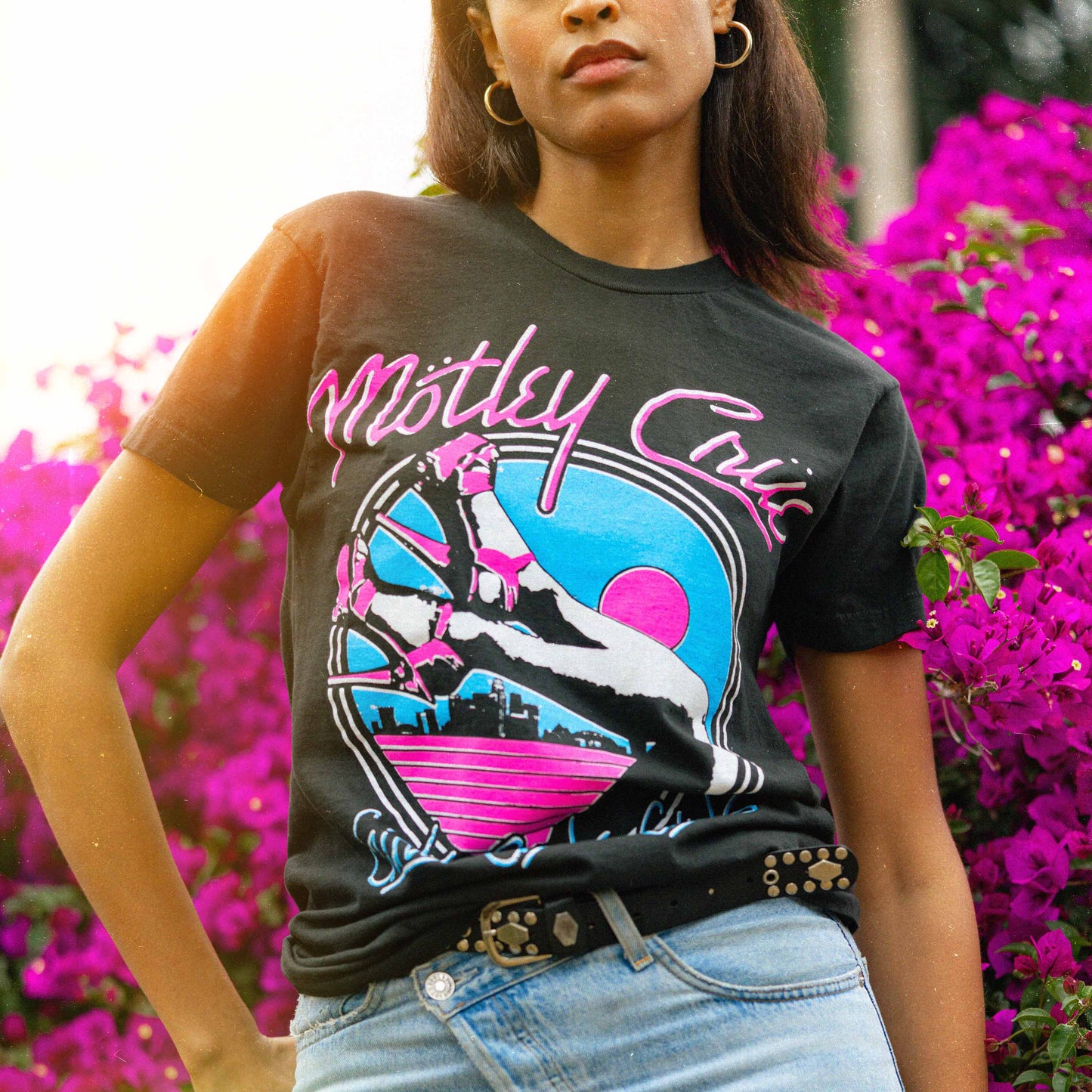 Motley Crue Heels Mens T Shirt Black Officially Licensed