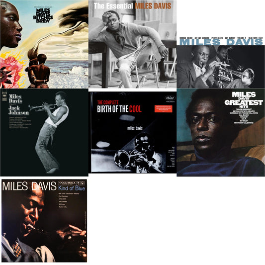 Miles Davis - Bitches Brew (2LP/140G) & Tribute To Jack Johnson (140G/Dl Insert) & Volume 2 (Blue Note Classic LP Vinyl Series) & Complete Birth Of The Cool (2LP) & Kind Of Blue (Mono) & Essential Miles Davis (2LP) & Greatest Hits (1969) (150G/Dl