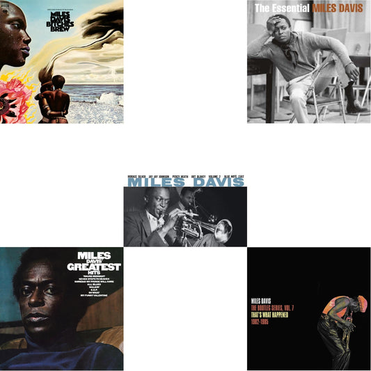 Miles Davis - Bitches Brew (2LP/140G) & Bootleg Series Vol. 7: That’S What Happened 1982-1985 (2LP/White Vinyl) & Volume 2 (Blue Note Classic LP Vinyl Series) & Essential Miles Davis (2LP) & Greatest Hits (1969) (150G/Dl Code)