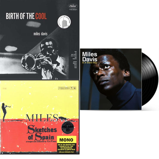 Miles Davis - Birth Of The Cool & Sketches Of Spain (Mono) & In A Silent Way - LP Vinyl Bundle