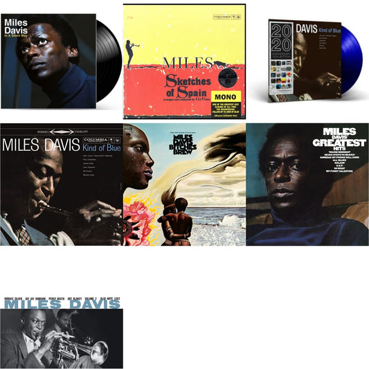 Miles Davis - Bitches Brew (2LP/140G) & Volume 2 (Blue Note Classic LP Vinyl Series) & Kind Of Blue (180G) & Sketches Of Spain (Mono) & In A Silent Way & Kind Of Blue (Blue LP Vinyl) & Greatest Hits (1969) (150G/Dl Code)