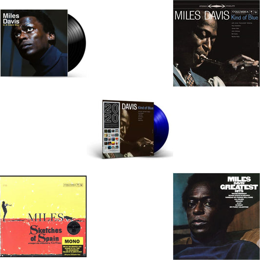 Miles Davis - Kind Of Blue (180G) & Sketches Of Spain (Mono) & In A Silent Way & Kind Of Blue (Blue LP Vinyl) & Greatest Hits (1969) (150G/Dl Code)