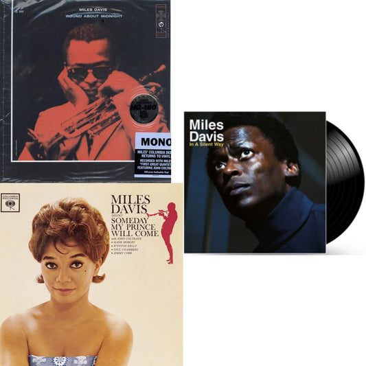 Miles Davis - Round About Midnight (180G/Mono) & Someday My Prince Will Come (180G) & In A Silent Way - LP Vinyl Bundle