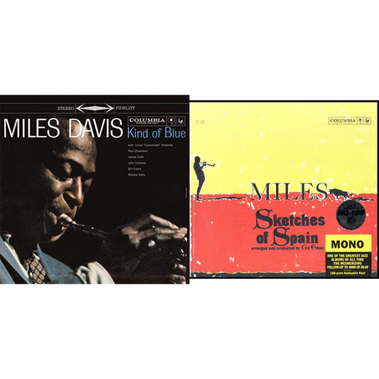 Miles Davis - Kind Of Blue (180G) & Sketches Of Spain (Mono) - LP Vinyl Bundle