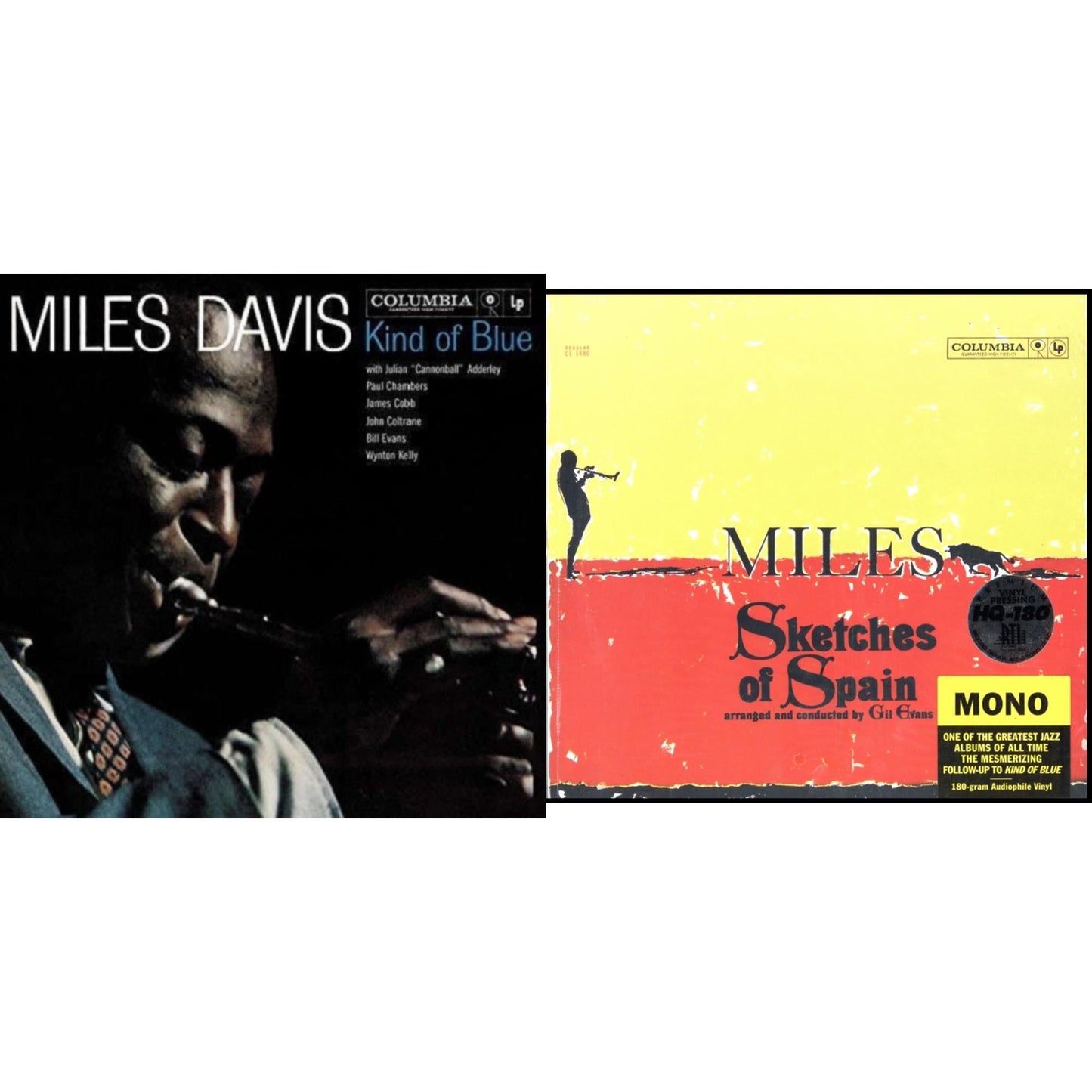 Miles Davis - Sketches Of Spain (Mono) & Kind Of Blue - LP Vinyl Bundle