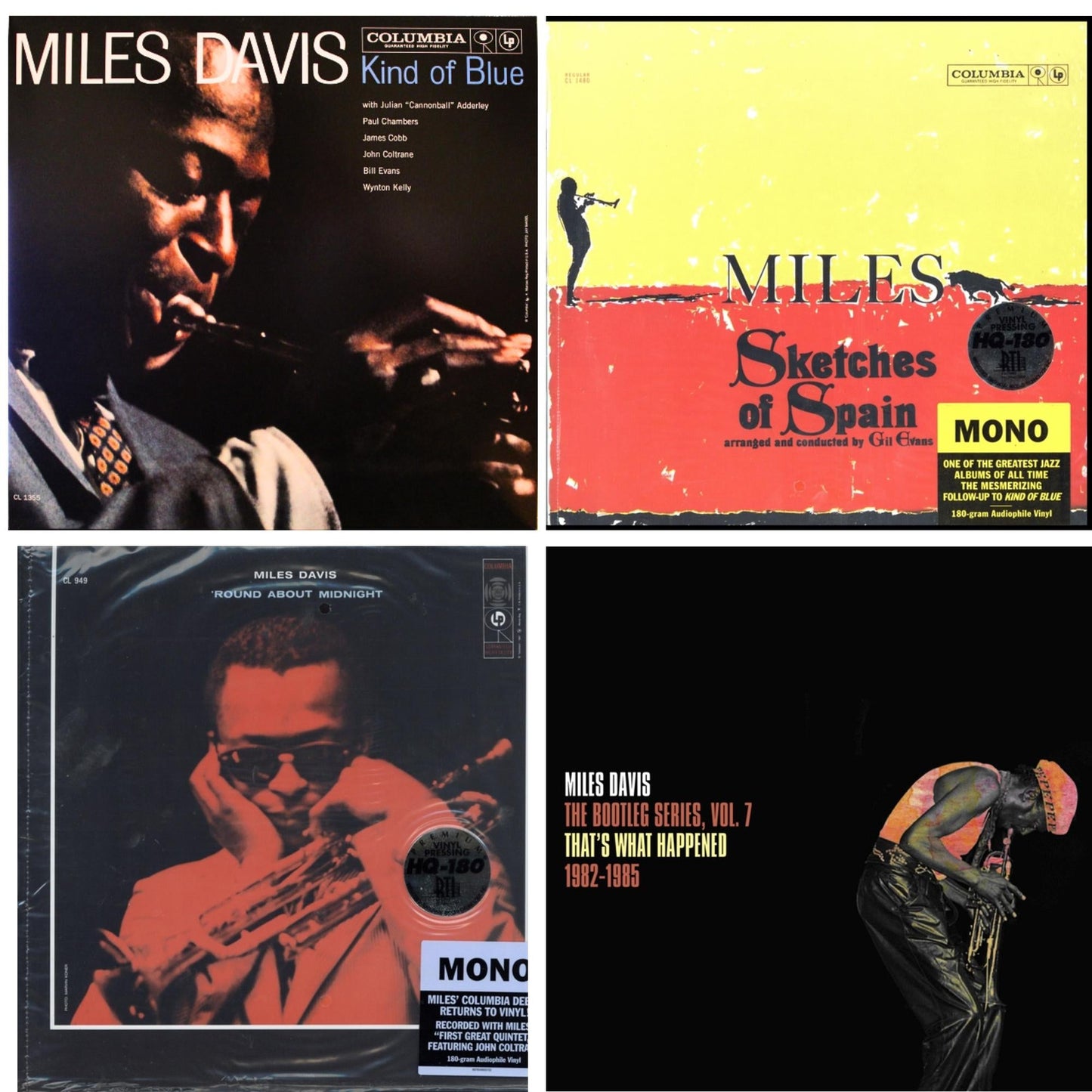 Miles Davis - Bootleg Series Vol. 7: That’S What Happened 1982-1985 (2LP/White Vinyl) & Sketches Of Spain (Mono) & Round About Midnight (180G/Mono) & Kind Of Blue (Mono)