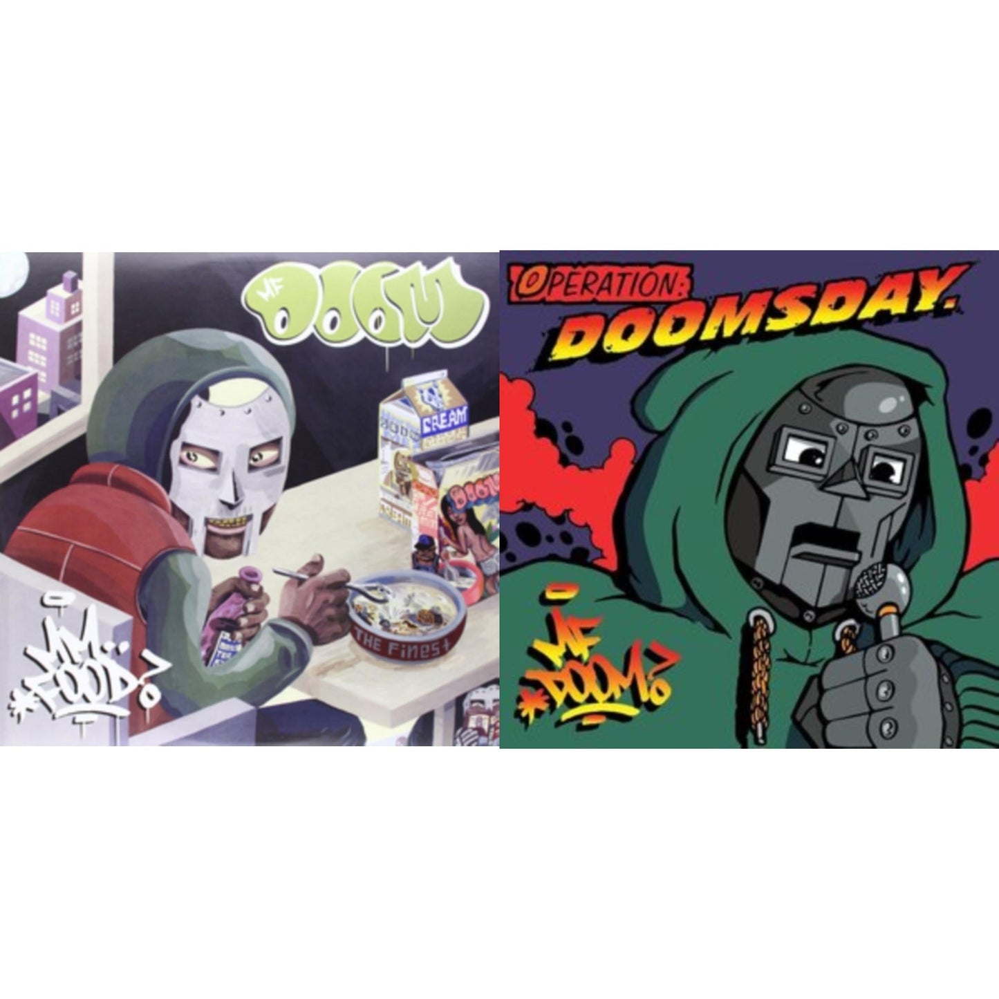 Mf Doom - Mm..Food (Green & Pink LP Vinyl) & Operation: Doomsday (2LP)