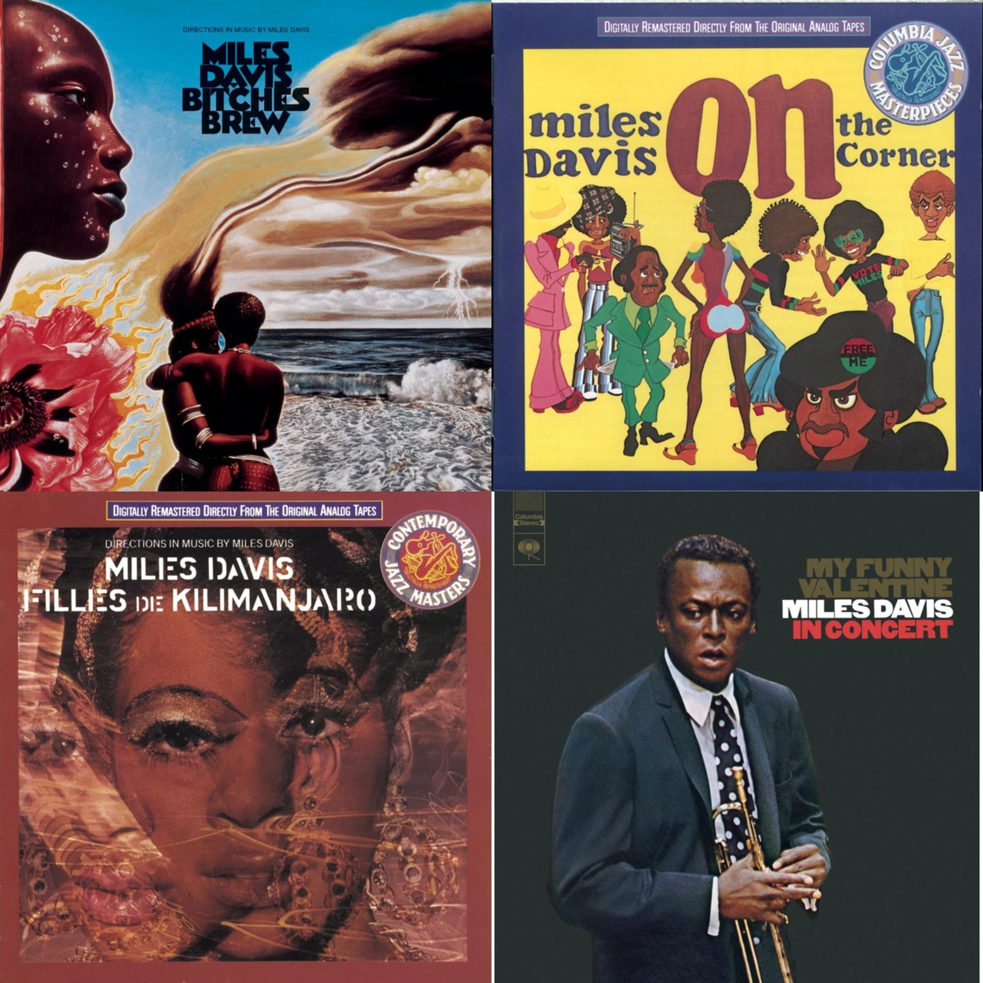 Miles Davis - Bitches Brew & On The Corner & Filles De Kilimanjaro & My Funny Valentine - CD Bundle
