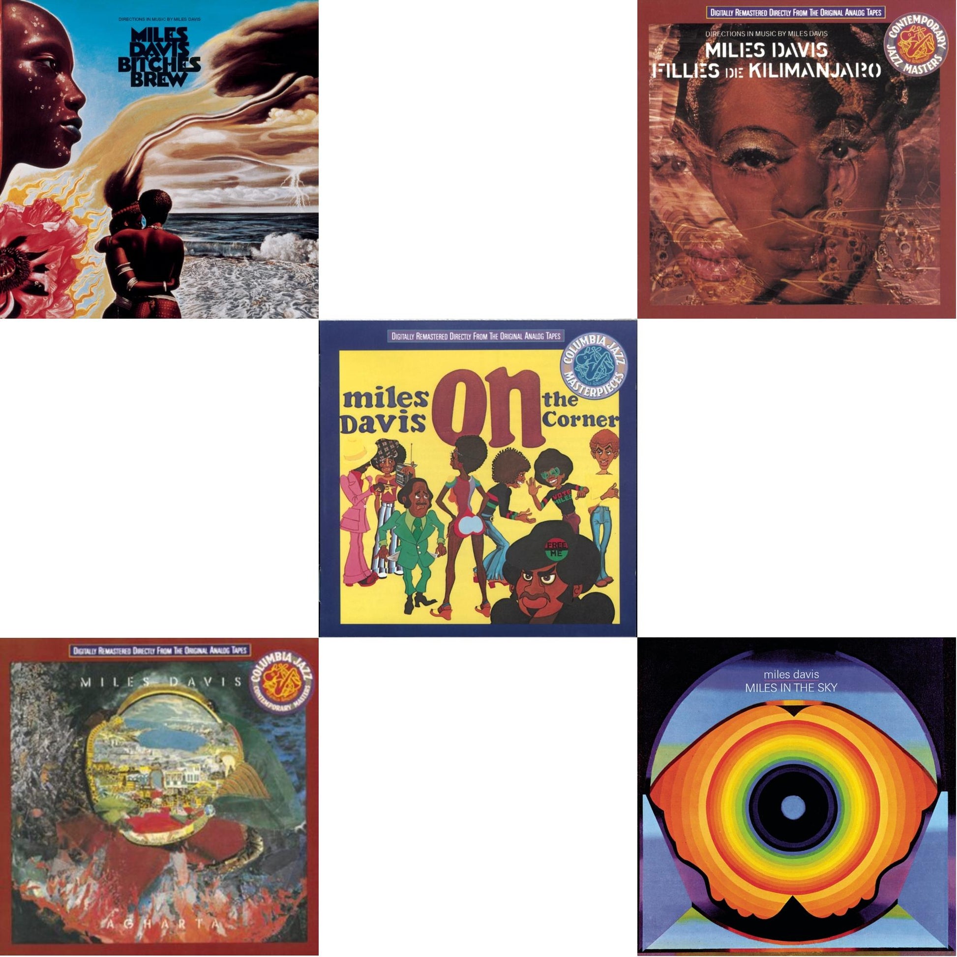 Miles Davis - Bitches Brew & Agharta & On The Corner & Filles De Kilimanjaro & Miles In The Sky - CD Bundle