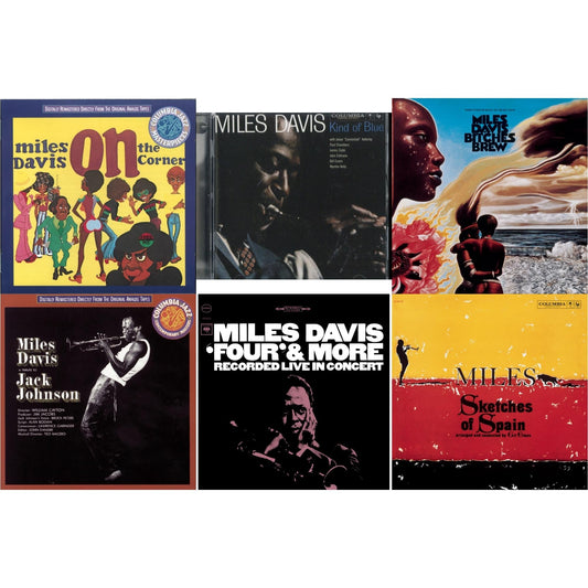 Miles Davis - Kind Of Blue & Sketches Of Spain & Bitches Brew & On The Corner & Four & More & Tribute To Jack Johnson - CD Bundle