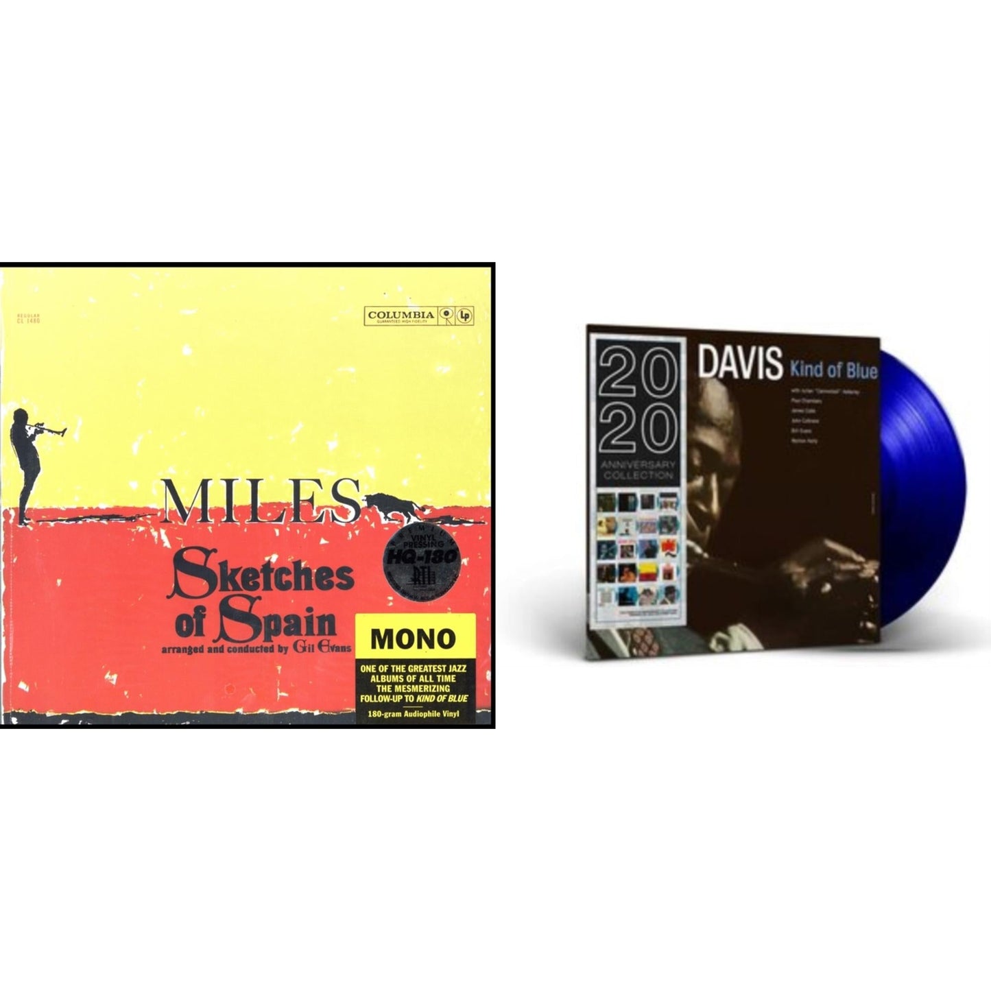 Miles Davis - Sketches Of Spain (Mono) & Kind Of Blue (Blue LP Vinyl)