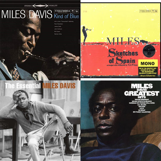 Miles Davis - Kind Of Blue (180G) & Sketches Of Spain (Mono) & Essential Miles Davis (2LP) & Greatest Hits (1969) (150G/Dl Code)