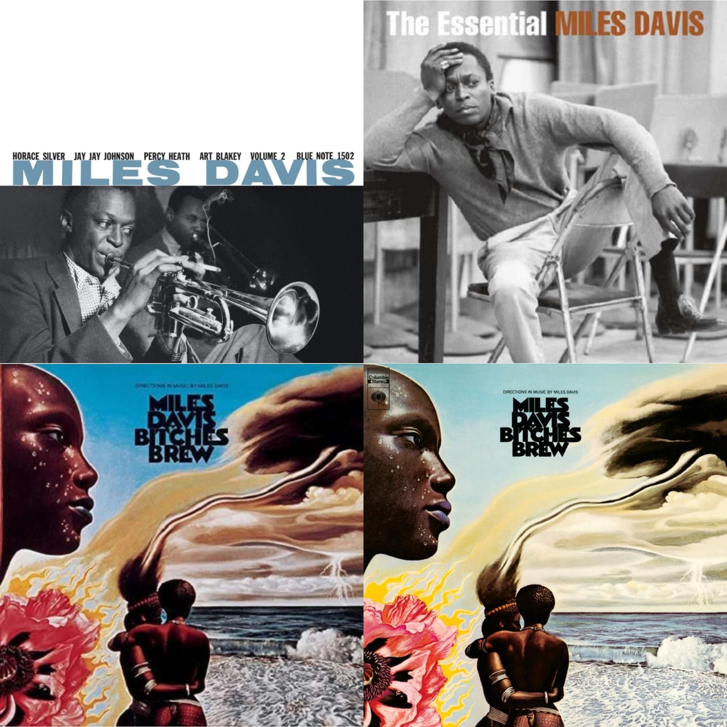 Miles Davis - Bitches Brew (2LP/140G) & Volume 2 (Blue Note Classic LP Vinyl Series) & Bitches Brew & Essential Miles Davis (2LP)