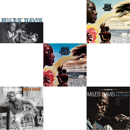Miles Davis - Bitches Brew (2LP/140G) & Volume 2 (Blue Note Classic LP Vinyl Series) & Kind Of Blue (180G) & Bitches Brew & Essential Miles Davis (2LP)