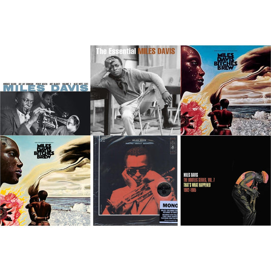 Miles Davis - Bitches Brew (2LP/140G) & Bootleg Series Vol. 7: That’S What Happened 1982-1985 (2LP/White Vinyl) & Volume 2 (Blue Note Classic LP Vinyl Series) & Round About Midnight (180G/Mono) & Bitches Brew & Essential Miles Davis (2LP)