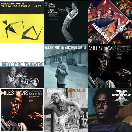 Miles Davis - Relaxin With The Miles Davis Quintet & Tribute To Jack Johnson (140G/Dl Insert) & Live At Ronnie Scott's 1969 & Volume 2 (Blue Note Classic LP Vinyl Series) & Workin With The Miles Davis Quintet & Kind Of Blue & Kind Of Blue (Mono) &