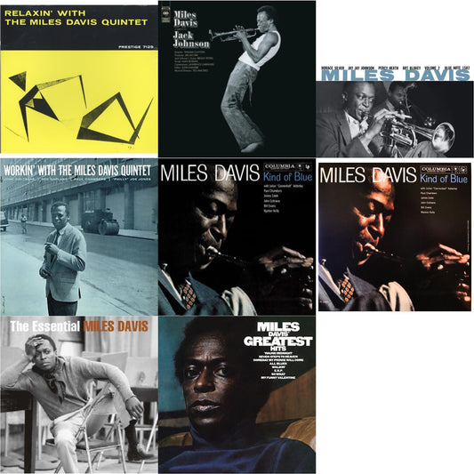 Miles Davis - Relaxin With The Miles Davis Quintet & Tribute To Jack Johnson (140G/Dl Insert) & Volume 2 (Blue Note Classic LP Vinyl Series) & Workin With The Miles Davis Quintet & Kind Of Blue & Kind Of Blue (Mono) & Essential Miles Davis (2LP) &