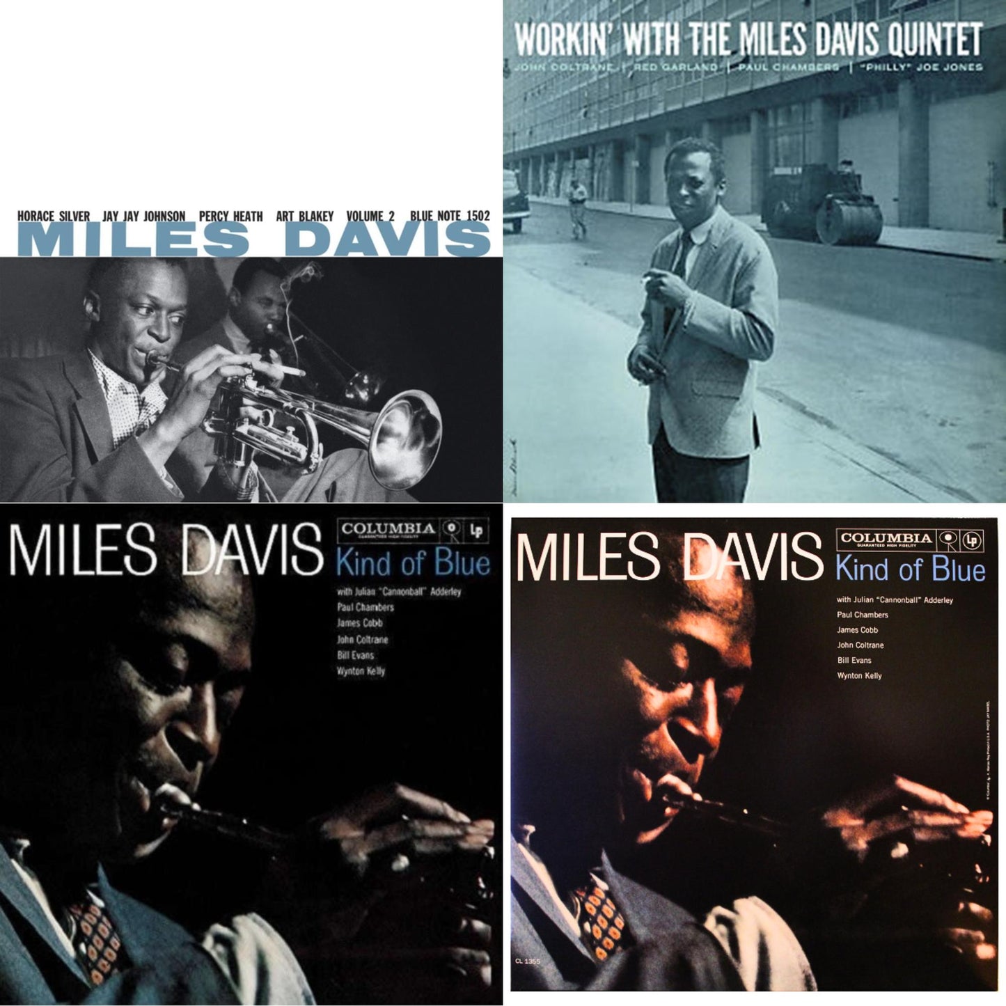Miles Davis - Volume 2 (Blue Note Classic LP Vinyl Series) & Workin With The Miles Davis Quintet & Kind Of Blue & Kind Of Blue (Mono)