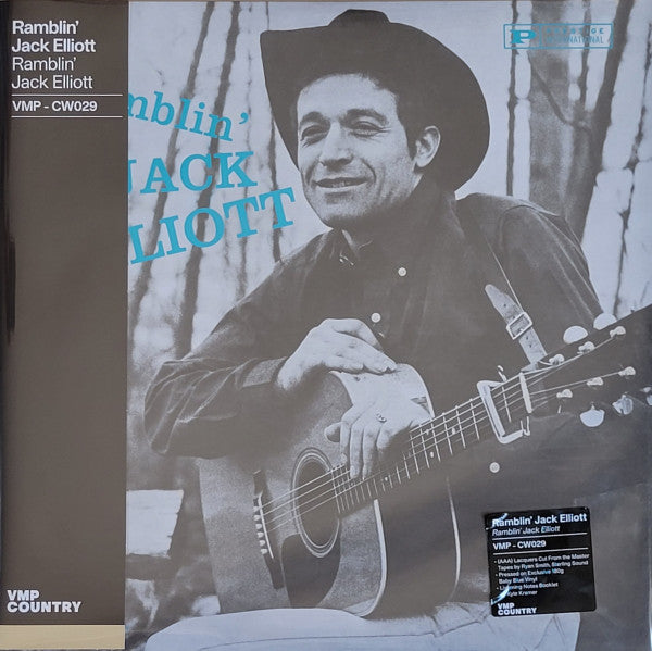 Ramblin Elliott Jack - Ramblin Jack Elliott (Blue) [Colored Vinyl] [180 Gram] (Can) Vinyl Record Album Cover