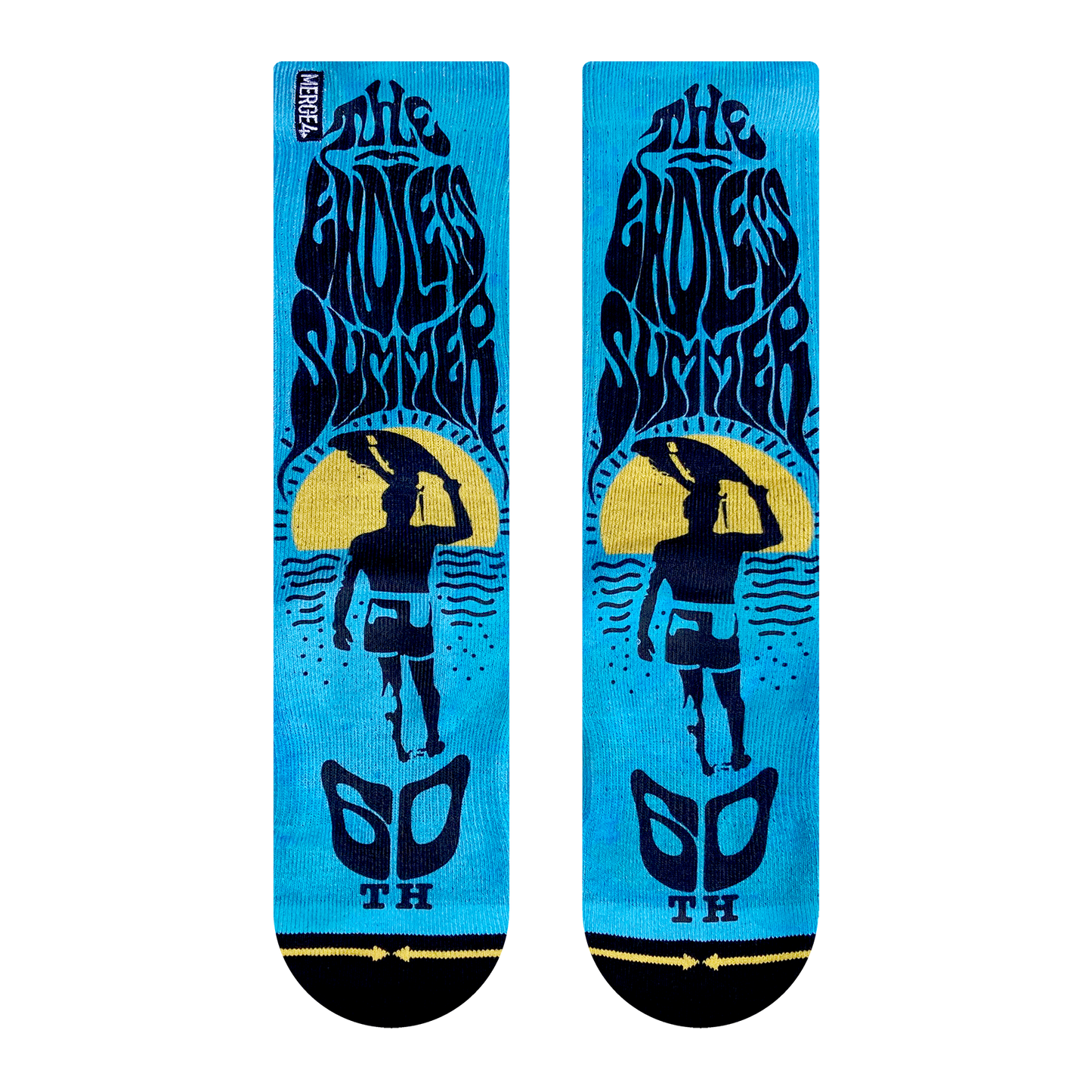 The Endless Summer Surfboard Adult Crew Socks