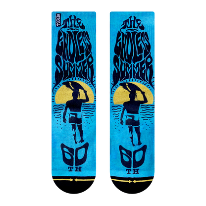 The Endless Summer Surfboard Adult Crew Socks