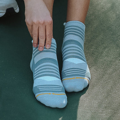 Action Cool Blue Adult Ankle Socks