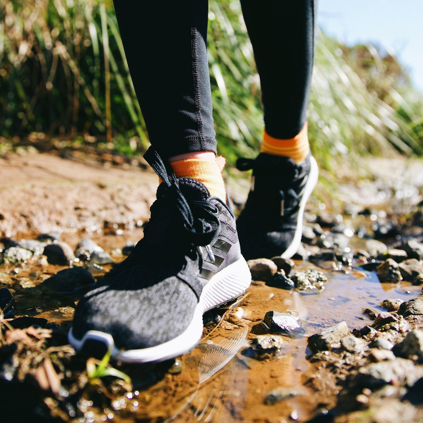Action Orange Adult Ankle Socks