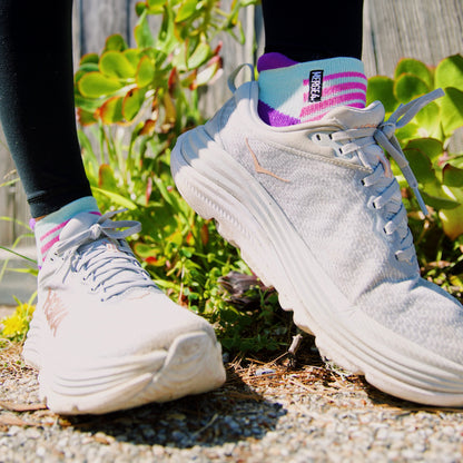 Action Purple Adult Ankle Socks
