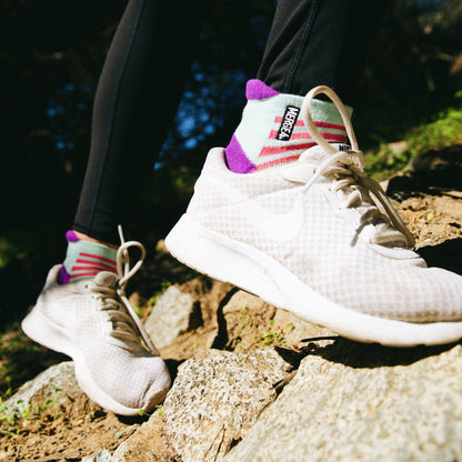 Action Purple Adult Ankle Socks