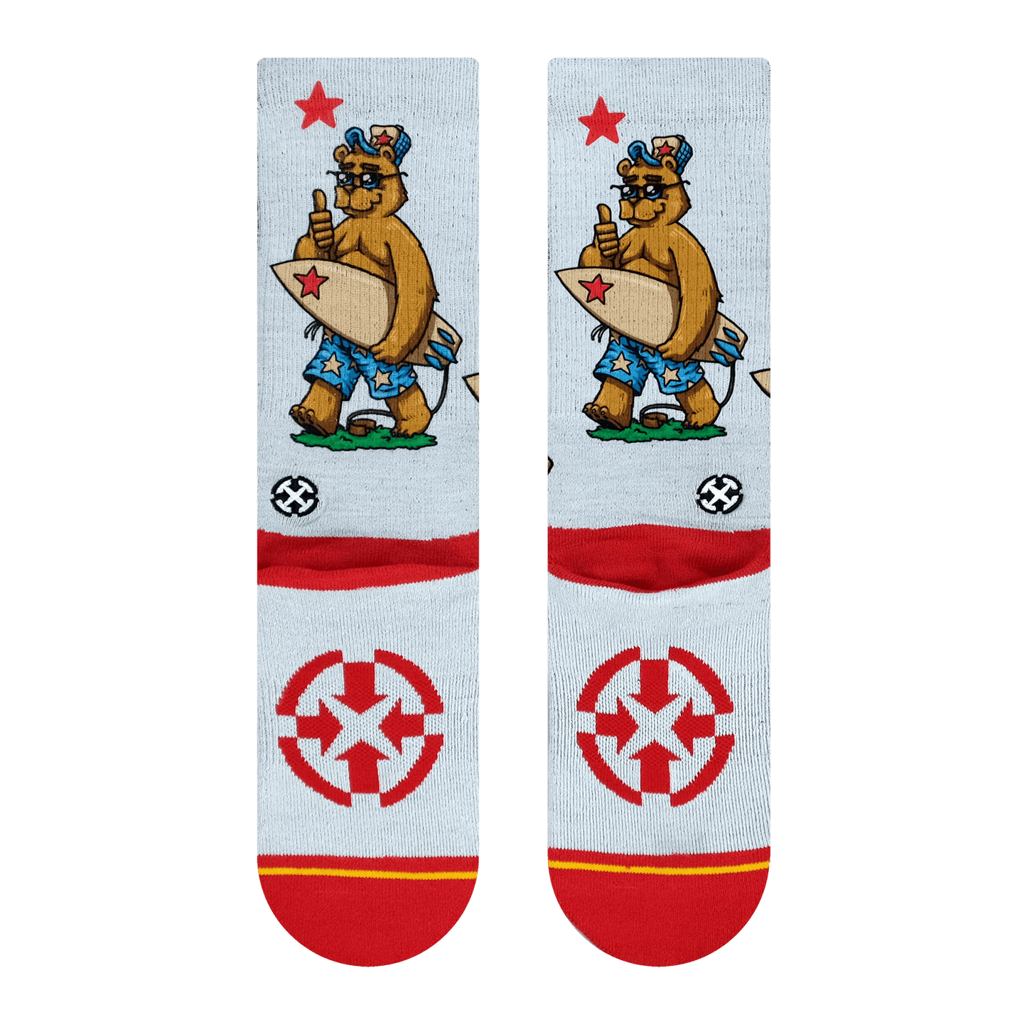 Cali Bear Adult Crew Socks