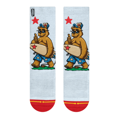 Cali Bear Adult Crew Socks