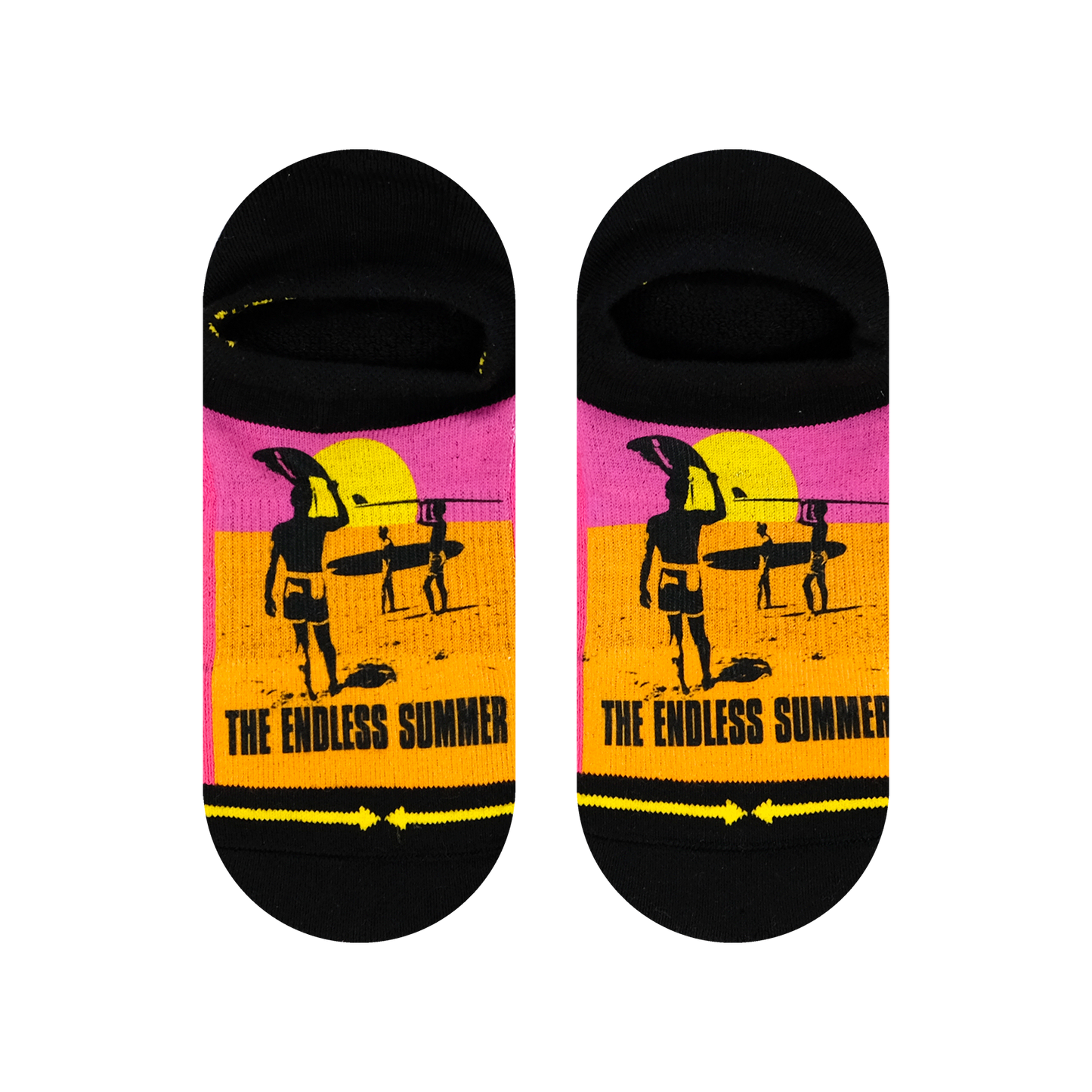 Endless Summer Movie Poster Adult No Show Socks