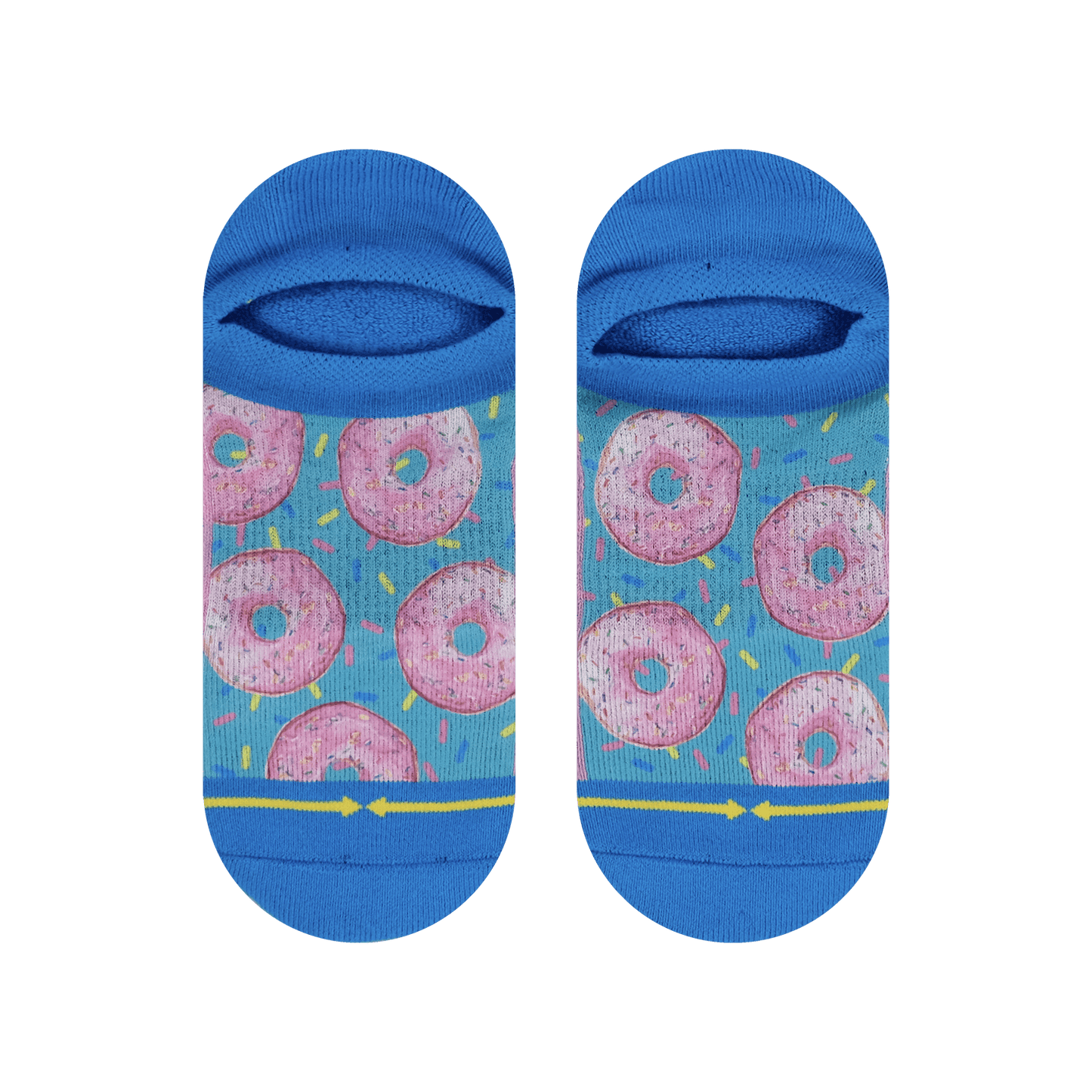 Donut Worry Adult No Show Socks With Art By Hanna Minck