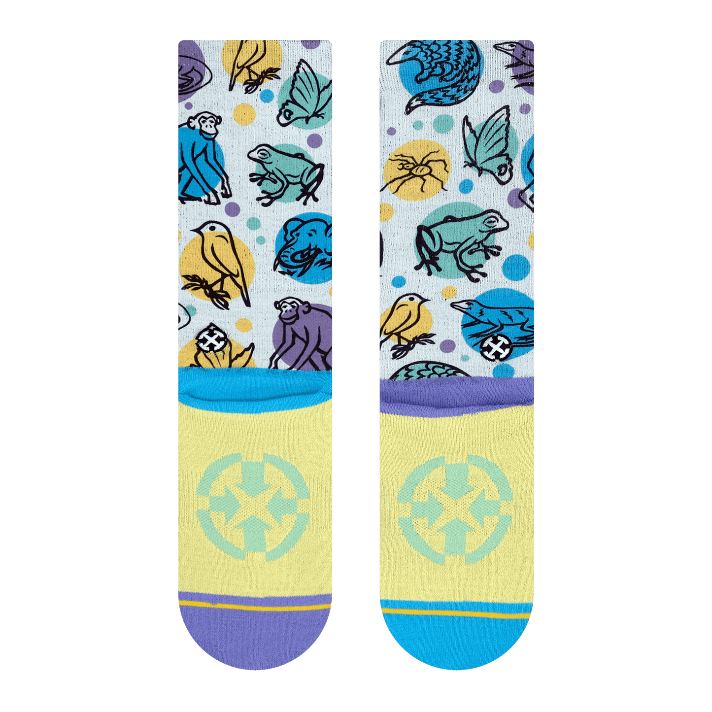 Jane Goodall Endangered Species Adult Crew Socks with the Jane Goodall Institute