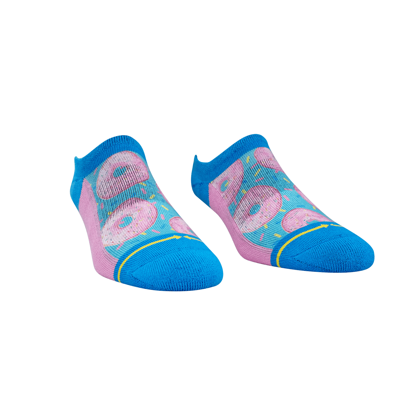 Donut Worry Adult No Show Socks With Art By Hanna Minck