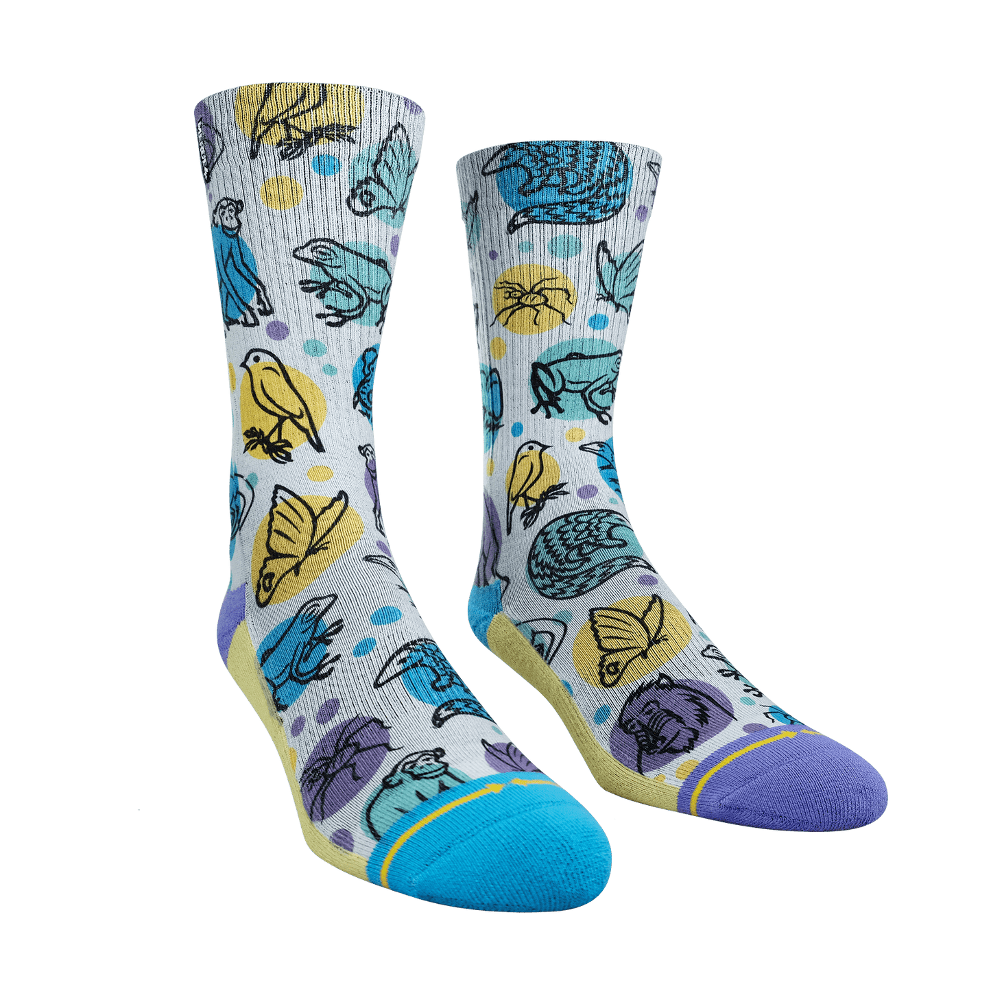 Jane Goodall Endangered Species Adult Crew Socks with the Jane Goodall Institute
