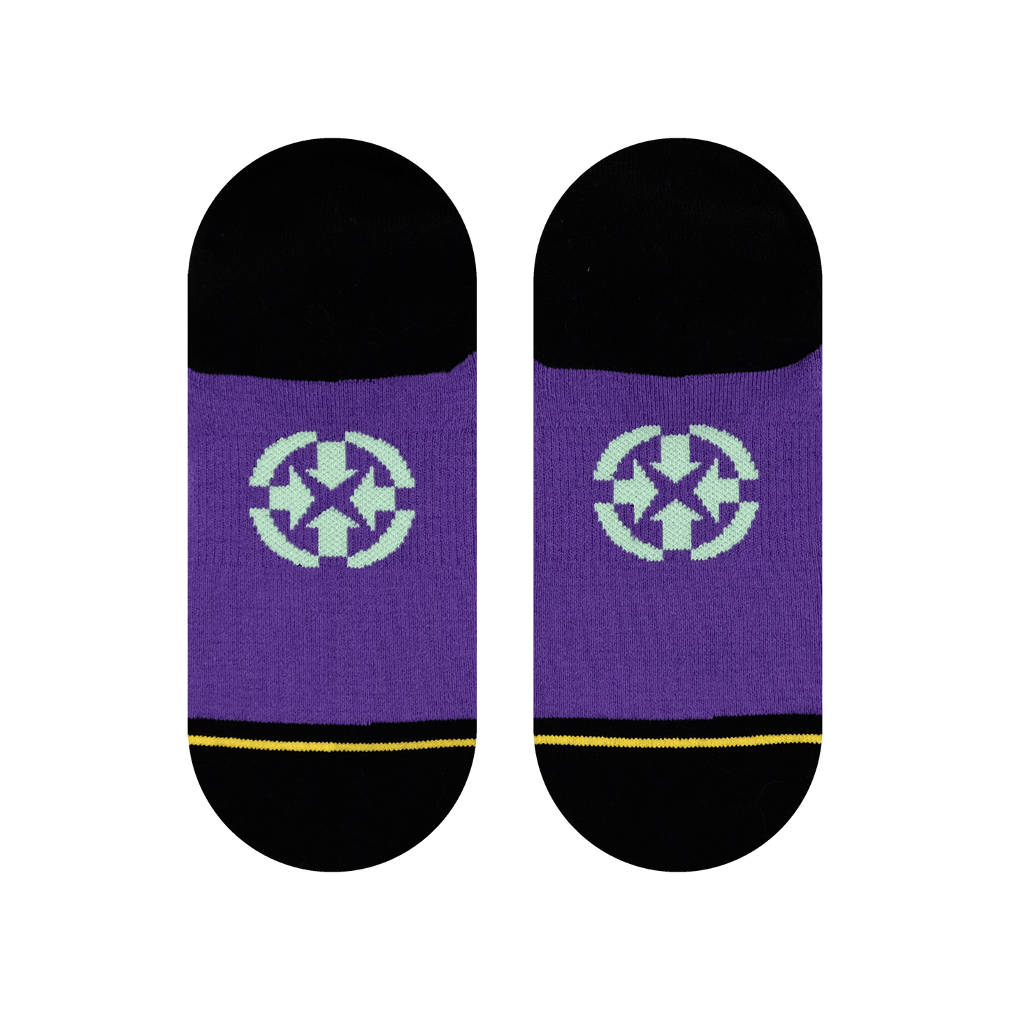Double Trouble Kitty Adult No Show Socks With Art By Dirk Vermin
