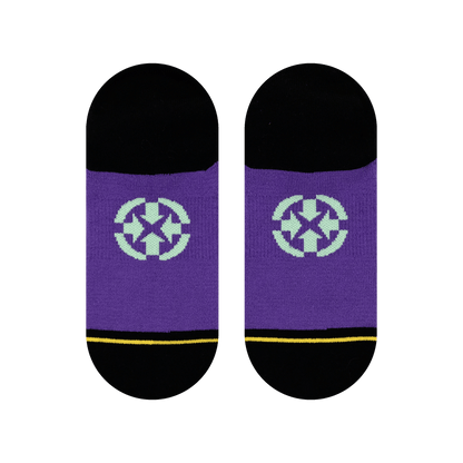 Double Trouble Kitty Adult No Show Socks With Art By Dirk Vermin