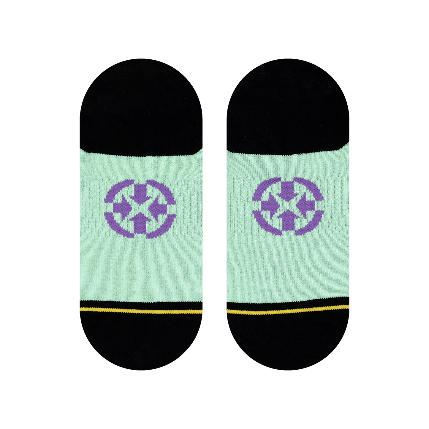 Double Trouble Mummy Adult No Show Socks With Art By Dirk Vermin