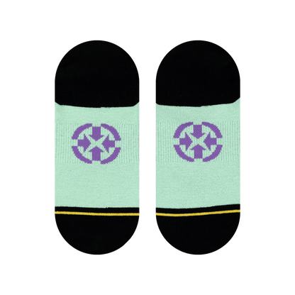 Double Trouble Mummy Adult No Show Socks With Art By Dirk Vermin